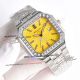 super clone Patek Philippe Cubitus 5821 iced out diamond bezel blue dial watch (14)_th.jpg